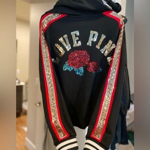 PINK Victoria Secret Sweater Sparkly Rose